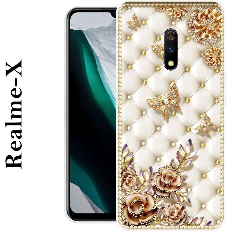 KLC Back Cover for Realme X  (Beige, Silicon)