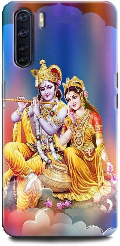 Afterglow Back Cover for Oppo F15 RADHA KRISHNA, RADHA AND KRISHNA, KRISHNA, RADHA, GOD  (Multicolor, Shock Proof, Pack of: 1)