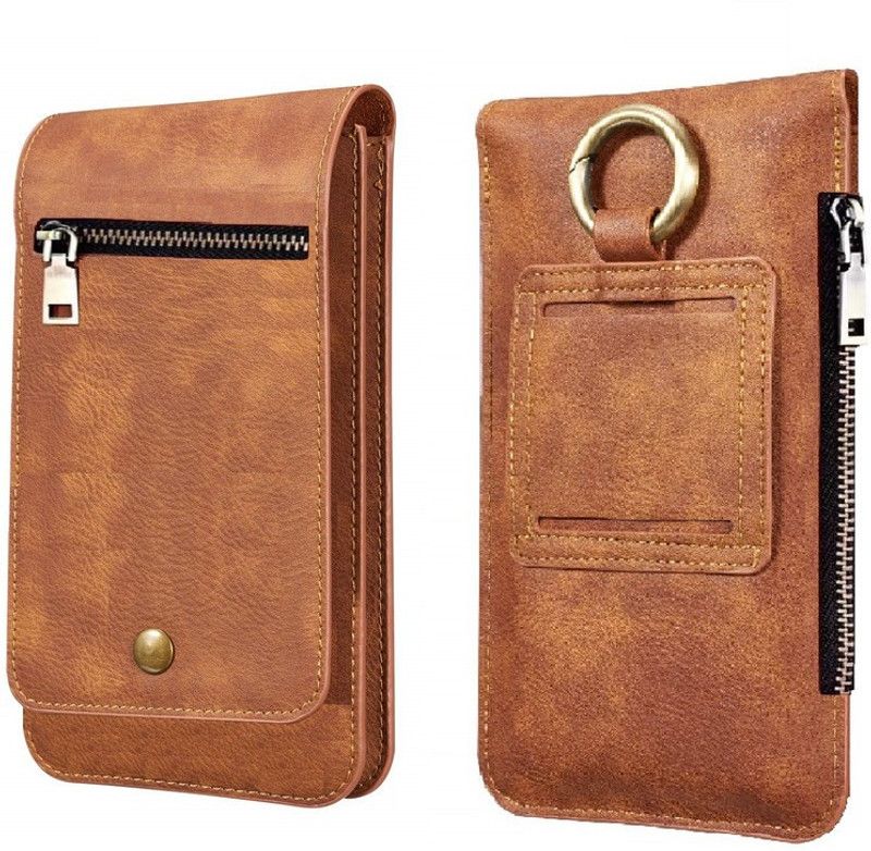 HARITECH Pouch for Oppo A97 / Oppo A57e / Oppo A1 Pro / Oppo Reno8 Lite / Oppo Reno8 Z / Oppo Reno8 4G  (Brown, Magnetic Case, Pack of: 1)
