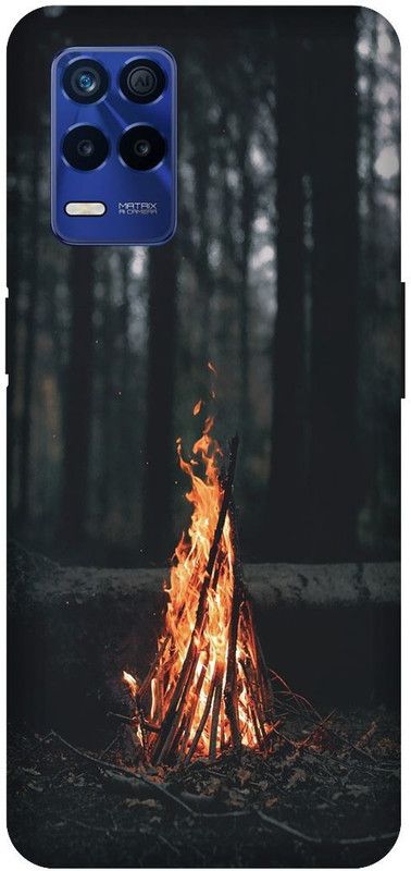 Bluvver Back Cover for Realme 8s 5G , RMX3381, Printed Fire Night nature Back Cover  (Multicolor, Hard Case, Pack of: 1)