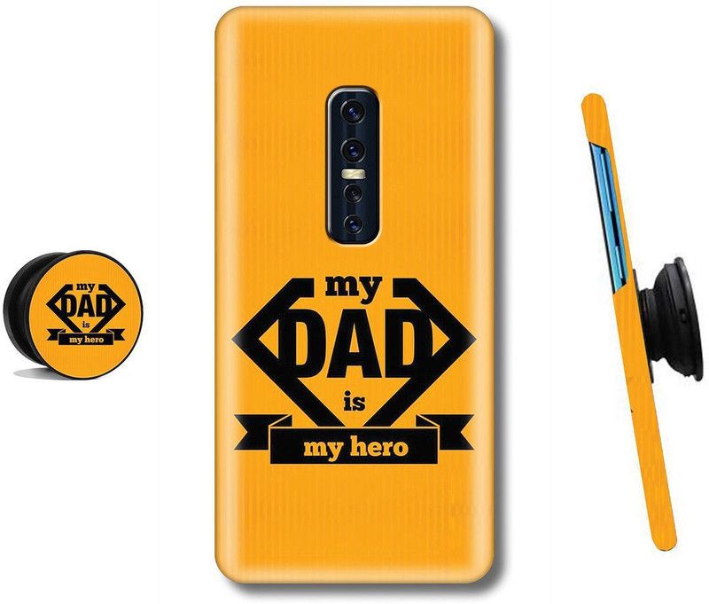 MY SWAG Back Cover for Vivo V17 Pro  (Black, Yellow)