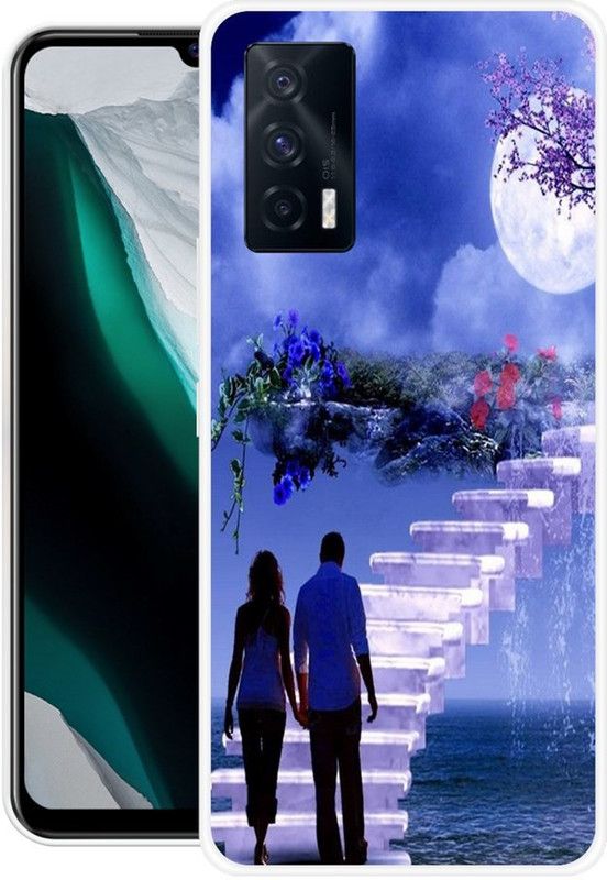 BAILAN Back Cover for iQOO 7 5G  (Multicolor, Grip Case, Silicon, Pack of: 1)