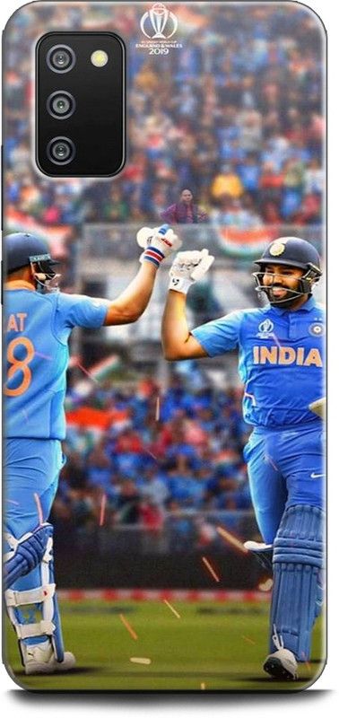 Afterglow Back Cover for SAMSUNG Galaxy F02s ROHIT AND VIRAT, ROHIT SHARMA, VIRAT KOHLI  (Multicolor, Shock Proof, Pack of: 1)