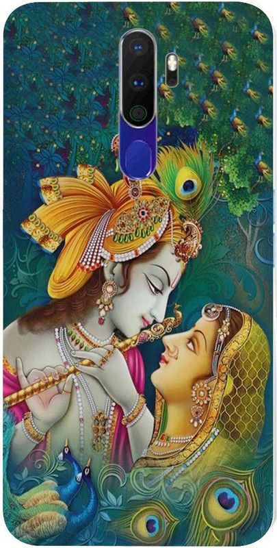 METOO Back Cover for Oppo A9 2020A9 2020, Lord Krishna Design Back Cover Print : 142  (Multicolor, Dual Protection, Silicon, Pack of: 1)