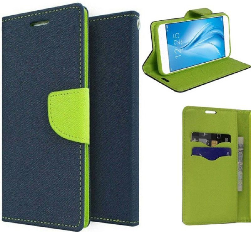 Mehsoos Flip Cover for Oppo A9  (Blue, Dual Protection, Pack of: 1)