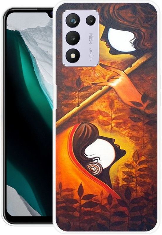 PAEDICON Back Cover for Realme 9 5G SE  (Orange, Brown, Silicon)