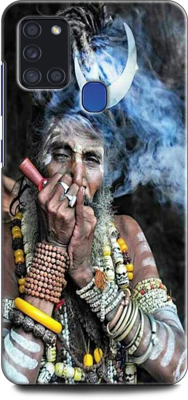 Afterglow Back Cover for SAMSUNG Galaxy A21s HER HER MHADEV, SHIV JI, GOD, SHIV, MHADEV  (Multicolor, Shock Proof, Pack of: 1)