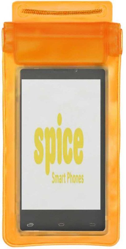 ACM Pouch for Spice Xlife M-46q  (Orange, Waterproof, Silicon, Pack of: 1)