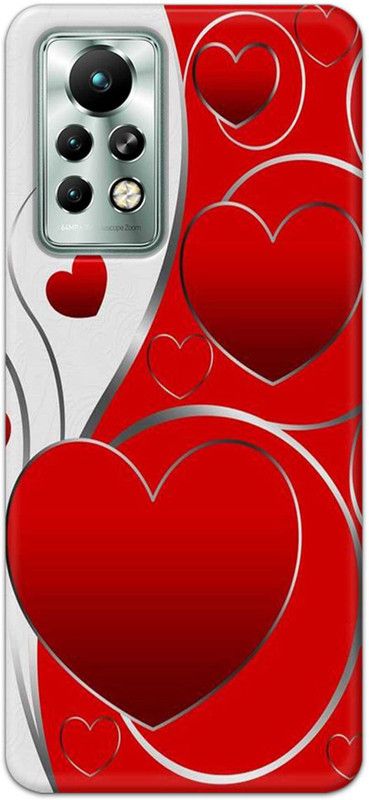 Tweakymod Back Cover for INFINIX NOTE 11  (Grey, Red, 3D Case)