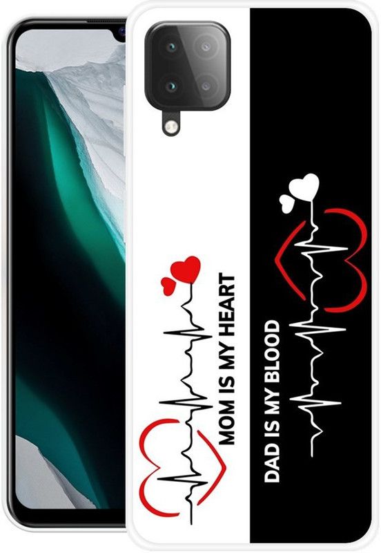 Chahar Back Cover for Samsung Galaxy M32  (Black, White, Grip Case, Silicon, Pack of: 1)