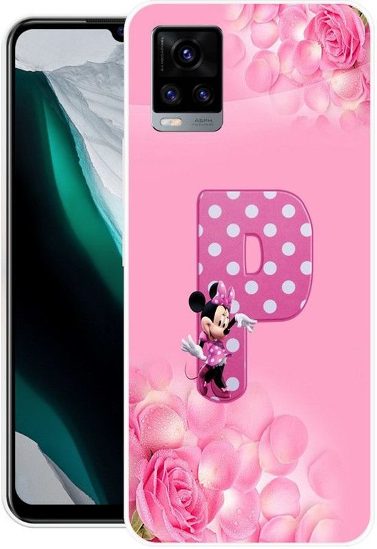 DESILOVE Back Cover for Vivo V20  (Pink, Grip Case, Silicon, Pack of: 1)