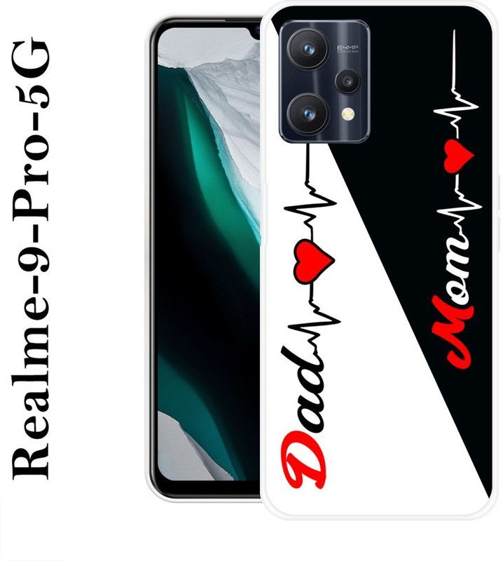 Sswastik Back Cover for Realme 9 Pro 5G  (Black, White, Silicon)