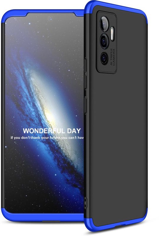 CaseWEB Back Cover for Vivo Y75 4G  (Blue, Hard Case, Pack of: 1)