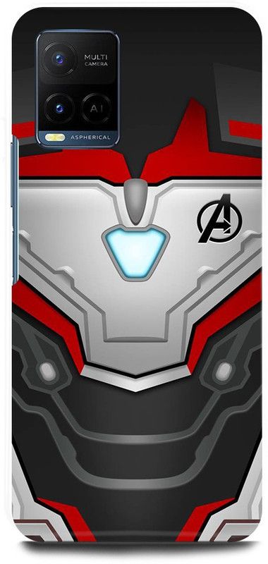FIKORA Back Cover for Vivo Y21T, V2135, CAPTAIN, AMERICA, AVENGER, AVENGERS  (Red, Hard Case, Pack of: 1)