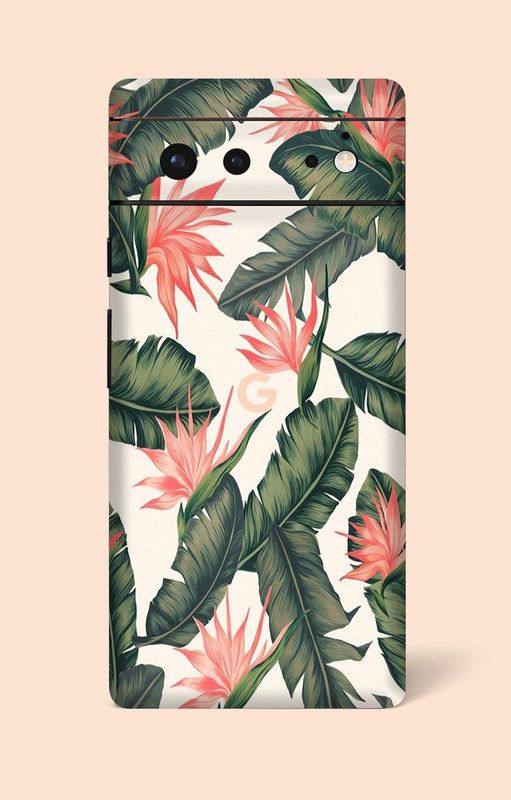 OggyBaba Google Pixel 6 Mobile Skin  (Lavender Leaves Multicolor Skin With Ultra Matte Finish)