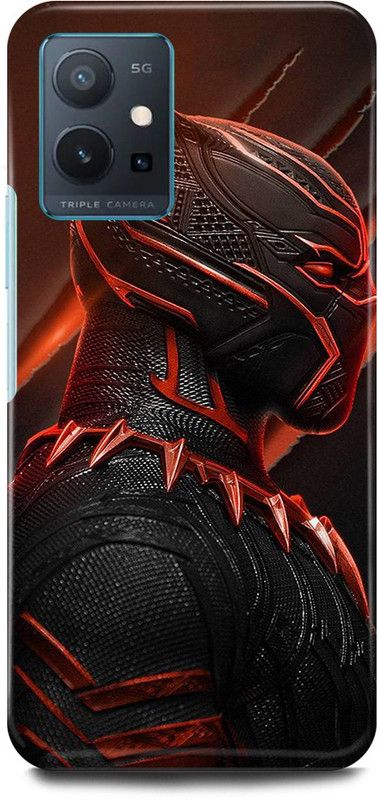 FIKORA Back Cover for OnePlus Nord CE 2 5G, BLACK, PANTHER, WAKANDA, FOREVER, AVENGER  (Red, Hard Case, Pack of: 1)
