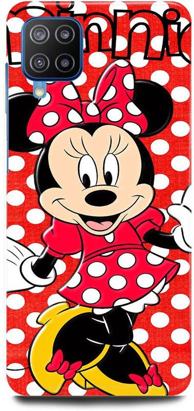 FRONK Back Cover for Samsung Galaxy M32, MICKEY, MOUSE, MINNIE, MOUSE, DOLL, TEDDY, LOVE  (Red, Hard Case, Pack of: 1)