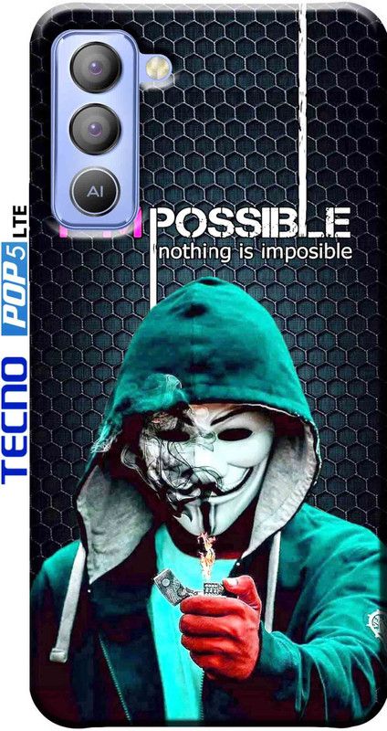 stroxy Back Cover for Tecno pop 5 LTE 2612  (Multicolor, Anti-radiation, Silicon, Pack of: 1)