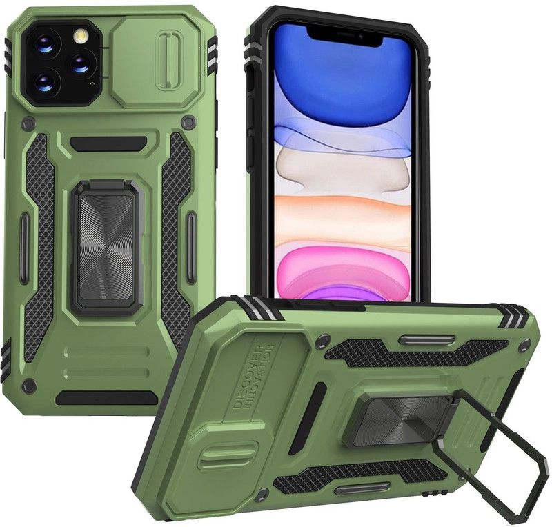 DOB Back Cover for Apple iPhone 11 Pro MAX  (Green, Dual Protection, Pack of: 1)