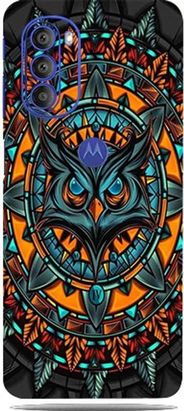Mclaxa Mighty Owl Sign Mobile Back Skin, Mighty Owl, Motorola G52 5G Mobile Skin  (Mighty Owl Skin With Super Matte Finish)
