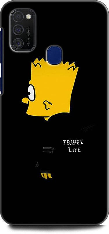 Afterglow Back Cover for SAMSUNG Galaxy M21 SIMPSON, HOODIE, TRIPPY LIFE, HAPPY  (Multicolor, Shock Proof)