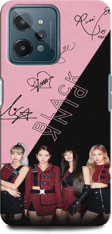 INTELLIZE Back Cover for Realme C31 BLACK PINK, SINGER, DANCER, GIRL GROUP, SOUTH KOREA  (Multicolor, Hard Case, Pack of: 1)