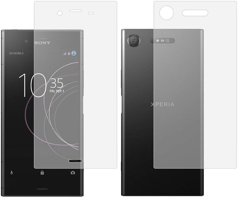 CASE CREATION Front and Back Screen Guard for Sony Xperia XZ1  (Pack of 2)