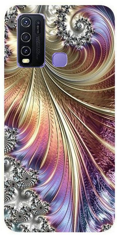 Skyhawk Back Cover for Vivo Y30 Multicolor Design Image  (Multicolor, Waterproof, Silicon, Pack of: 1)