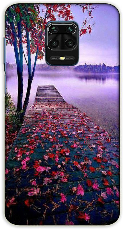 iprinto Back Cover for Redmi Note 10 Lite, Mi Redmi Note 9 Pro Nature Back Cover  (Purple, Hard Case, Pack of: 1)