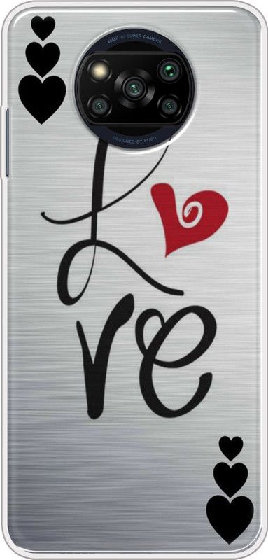 Hansviprint Back Cover for Poco X3 Pro  (Grey, Grip Case, Silicon, Pack of: 1)
