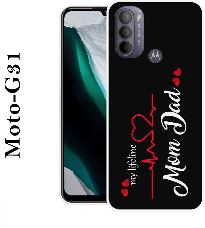 SUPERCASE Back Cover for Motorola Moto G31  (Black, White, Grip Case, Silicon)