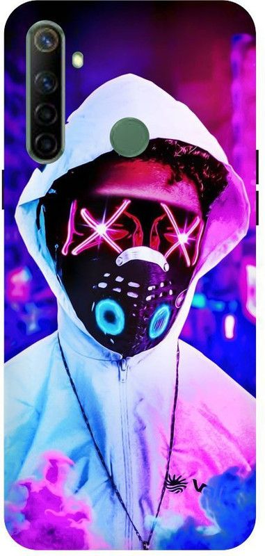 URCHIN Back Cover for Realme5i Neon, Neon Devil, Neon boy, Neon cool  (Multicolor, Shock Proof, Pack of: 1)