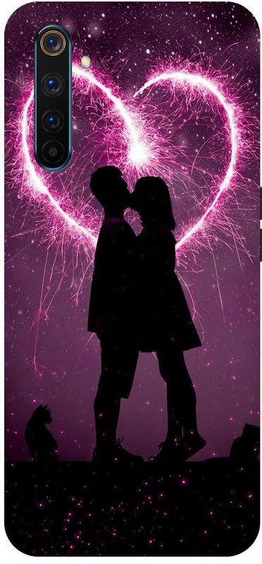 THESTONEWELL Back Cover for REALMI 6 PRO INDIAN LOVE STORY LOVER DIL HART  (Multicolor, Waterproof, Pack of: 1)