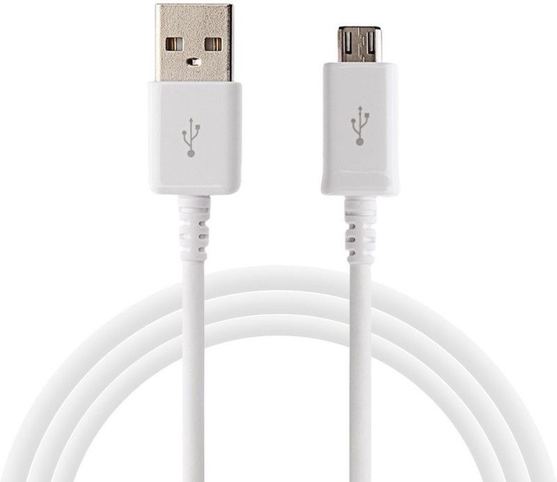 MUSTTALK Micro USB Cable 1.2 m 2.1A Fast Charging / Data Transfer / Data Sync USB Data Cable134  (Compatible with Oppo R3, White, One Cable)