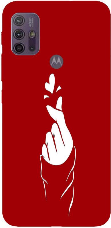 PrintCorner Back Cover for Motorola Moto G10 Power  (Red, Grip Case, Silicon, Pack of: 1)