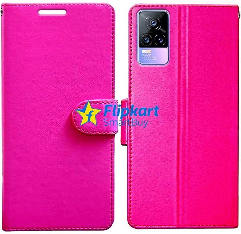 Flipkart SmartBuy Back Cover for Vivo Y73  (Pink, Cases with Holder, Pack of: 1)