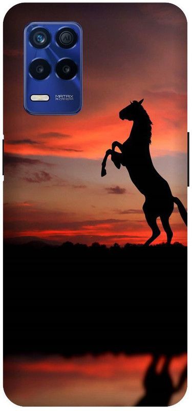 Bluvver Back Cover for Realme 8s 5G , RMX3381, Printed Beautiful Horse Back Cover  (Multicolor, Hard Case, Pack of: 1)