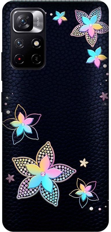 Yoprint Back Cover for Redmi Note 11t 5G Star Pattern Theme Printed Printed cover  (Multicolor, Hard Case, Pack of: 1)