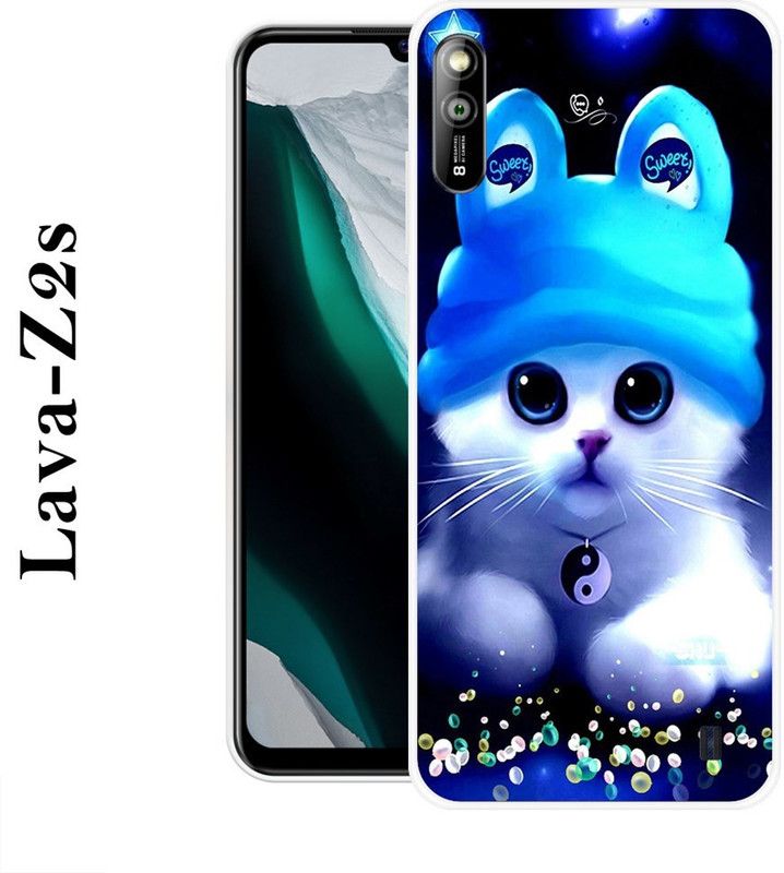 PALWALE BALAJI Back Cover for Lava Z2S  (Blue, White, Silicon)