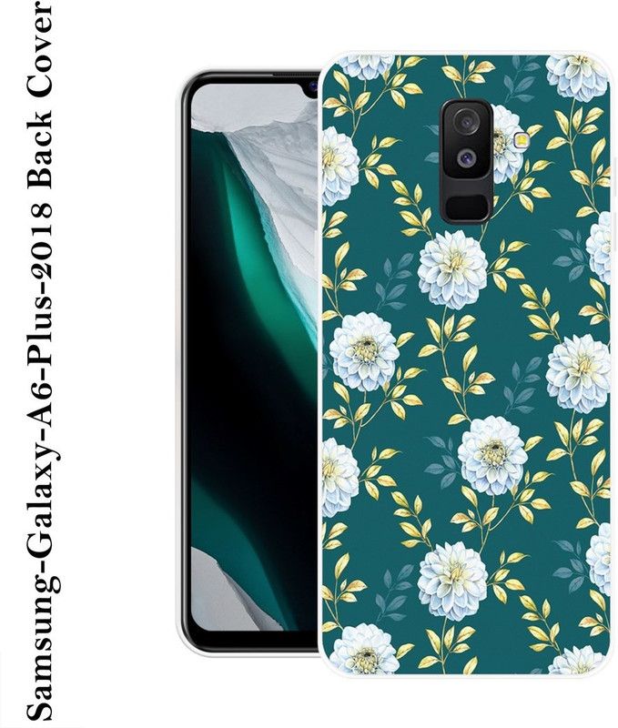SHREE BALAJI Back Cover for Samsung Galaxy J8, Samsung Galaxy A6 Plus  (Green, White, Grip Case, Silicon)