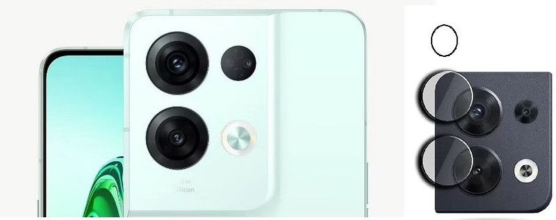RUNEECH Back Camera Lens Glass Protector for OPPO RENO 8 PRO, OPPO RENO 8 PRO 5G  (Pack of: 1)