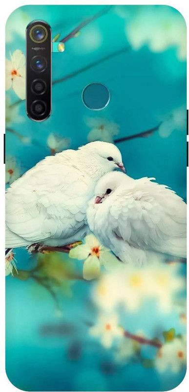 THESTONEWELL Back Cover for REALME 5 PRO INDIAN PIGEON PARROT  (Multicolor, Waterproof, Pack of: 1)