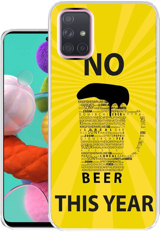 Case Club Back Cover for Samsung Galaxy A71  (Yellow, Grip Case, Silicon, Pack of: 1)