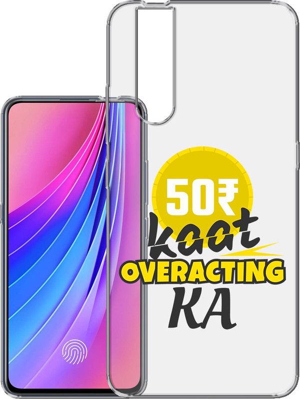 HANIRY Back Cover for Vivo V15 Pro / 1818 back cover / FUNNY TEXT / Designer / PNG_69  (Multicolor, Flexible, Silicon, Pack of: 1)