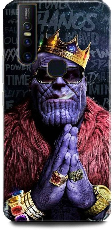 Afterglow Back Cover for Vivo V15 THANOS, AVENGERS, END GAME, VILLAIN, SUPER VILLAIN, MARVAL, THANOS  (Multicolor, Shock Proof, Pack of: 1)