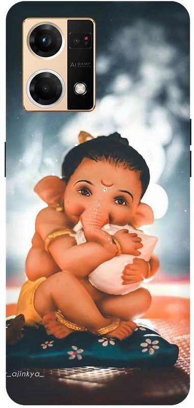 COVERJET Back Cover for OPPO F21s PRO-CPH2461--LORD- GANESHA- GANPATI- BABA- GAJANAND  (Multicolor, Hard Case, Pack of: 1)