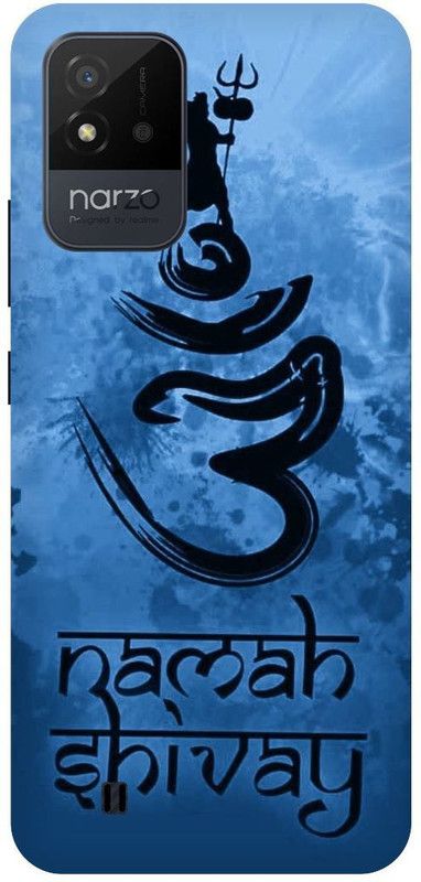 PICHKU Back Cover for NARZO 50i-RMX3235-SHIV,JI,SHIVA,SHAMBHU,MAHAKAL,BHOLENATH,TRISHOOL,OM,AGHORI,KEDARNATH  (Blue, Hard Case, Pack of: 1)
