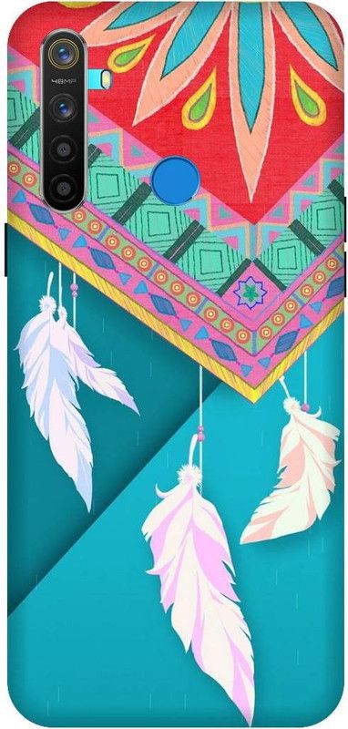 SSMORYA Back Cover for Realme Narzo 10, Feather Multicolour Printed Back Cover  (Multicolor, Shock Proof, Pack of: 1)