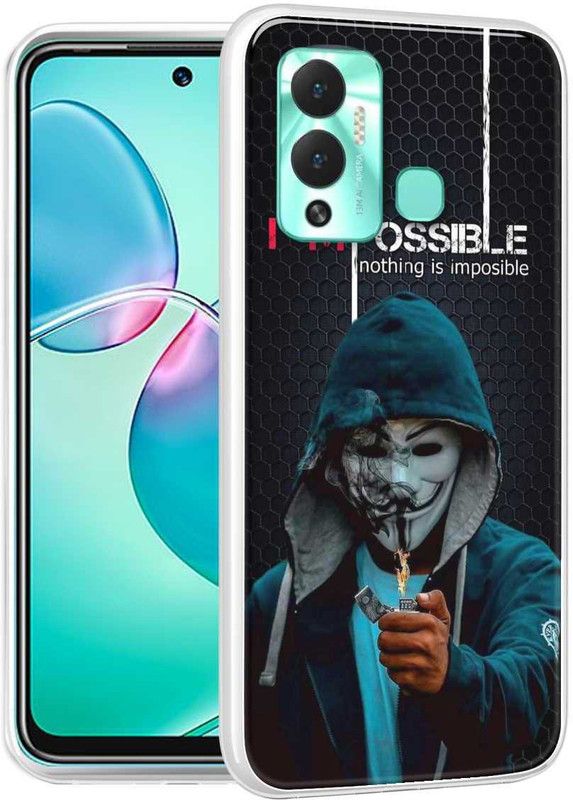 eBoggy Back Cover for Infinix Hot 12 Play  (Blue, Silicon, Pack of: 1)
