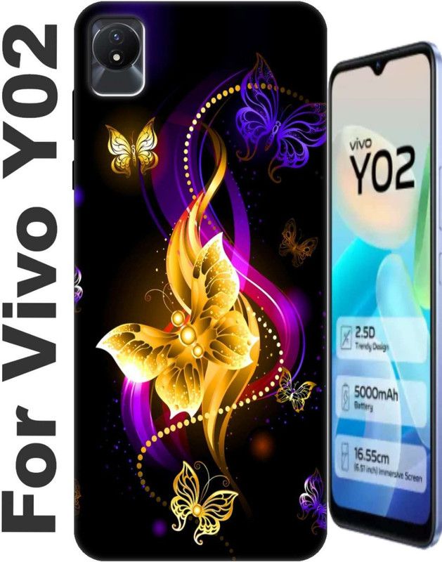 RDcon Back Cover for Vivo Y02 2590  (Maroon, Shock Proof, Silicon, Pack of: 1)